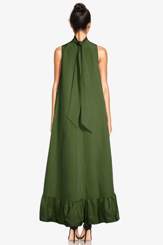 The Yolanda | Olive High-Low Maxi Gown