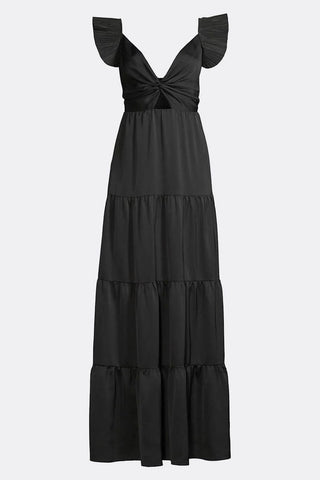 The Natalia | Black Patio Maxi Dress