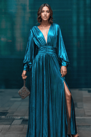 The Kathy | Turquoise Maxi Gown
