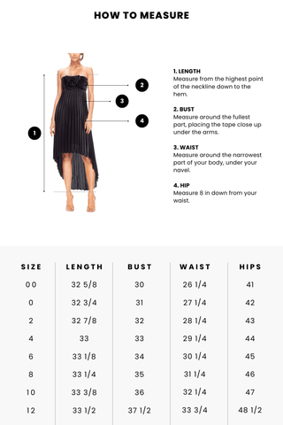 The Liliana | Black Strapless High-Low Cocktail Dress