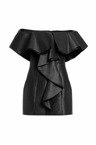 The Blakely | Black Off-The-Shoulder Cocktail Dress