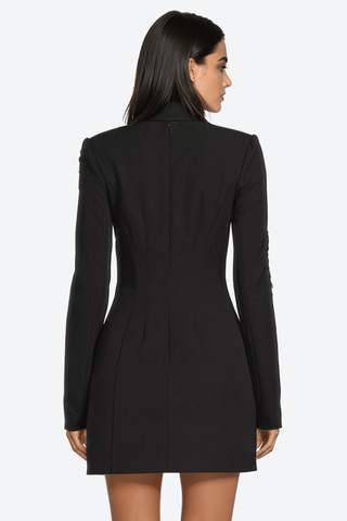 The Camryn | Embellished Black Mini Dress