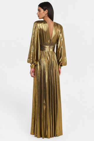 The Kathy | Gold Maxi Gown