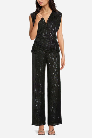 The Cara | Black Sequin Jumpsuit