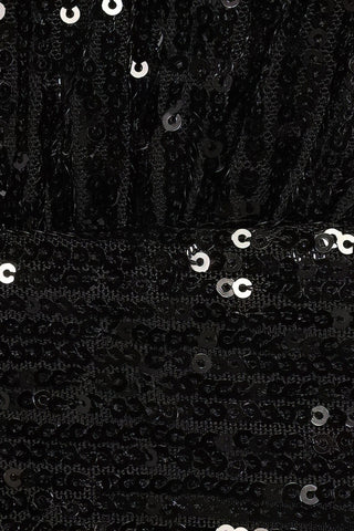 The Cara | Black Sequin Jumpsuit