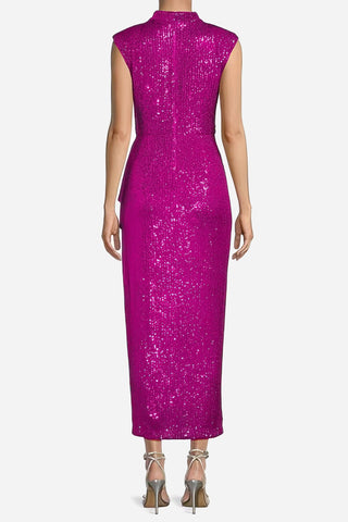 The Bardot | Fuchsia Sequin Cocktail Dress