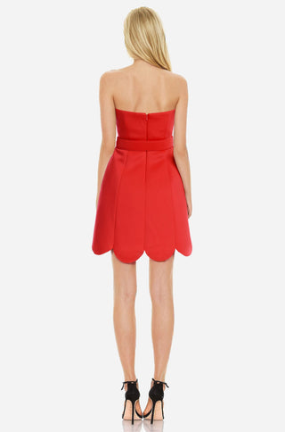 The Maya | Red Strapless Mini Dress