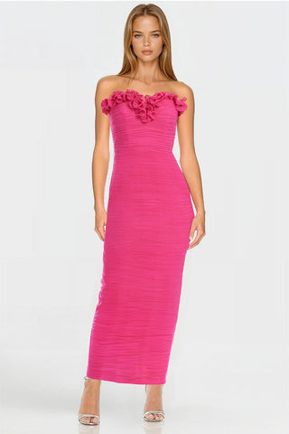 MC0151_The_Mia_ Strapless_Pink_Ruffled_Midi_Dress_Front