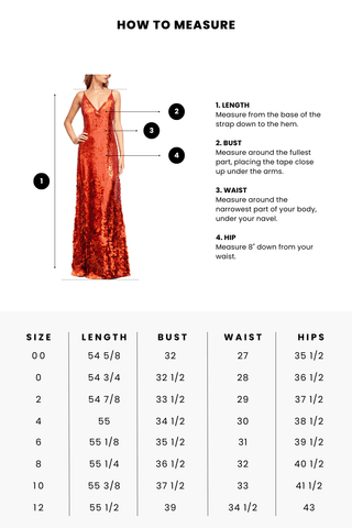 The Noelle | Orange Sequin V-Neck Slip Gown