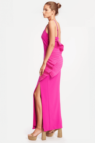 The Mercer | Pink Spaghetti Strap Gown