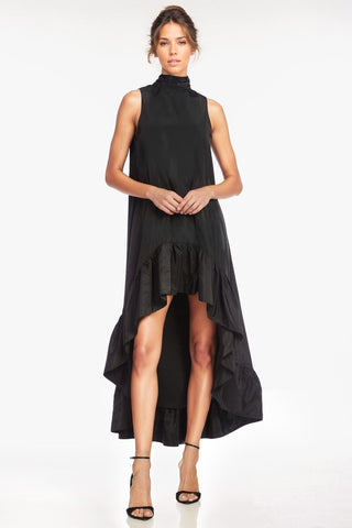 The Yolanda | Black High-Low Maxi Gown