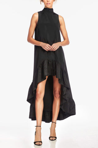 The Yolanda | Black High-Low Maxi Gown