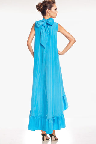 The Yolanda | Blue High-Low Maxi Gown