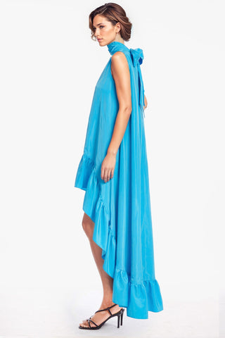 The Yolanda | Blue High-Low Maxi Gown