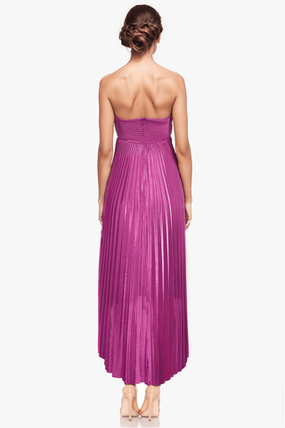 The Liliana | Fuchsia Strapless High-Low Cocktail Dress