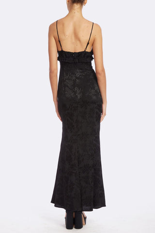 The Isabelle | Black V-Neck Slip Gown