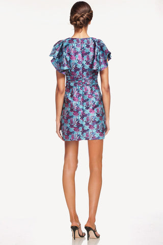 The Tiffany | Floral Jacquard Cocktail Dress