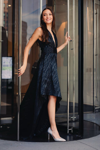 The Whitney | Animal Jacquard Maxi Dress