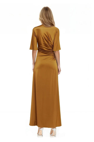 The Marie | Gold Cutout Maxi Gown