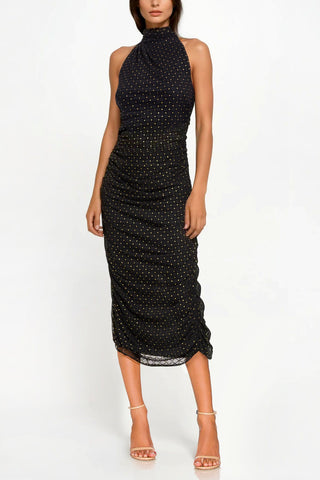 The Elise | Polka Dot Midi Dress