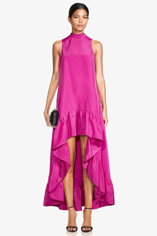 The Yolanda | Fuchsia High-Low Maxi Gown