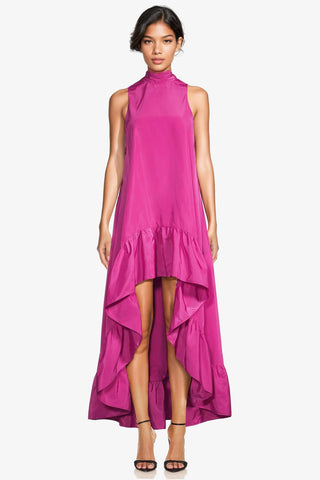 The Yolanda | Fuchsia High-Low Maxi Gown