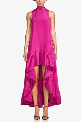 The Yolanda | Fuchsia High-Low Maxi Gown