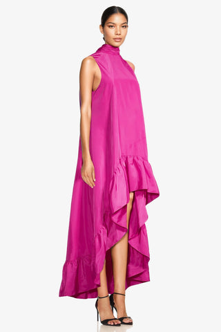 The Yolanda | Fuchsia High-Low Maxi Gown