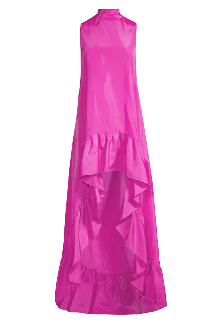 The Yolanda Fuchsia High Low Maxi Gown