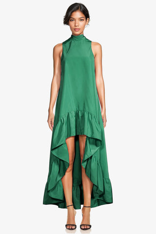 The Yolanda | Green High-Low Maxi Gown
