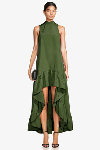 The Yolanda | Olive High-Low Maxi Gown