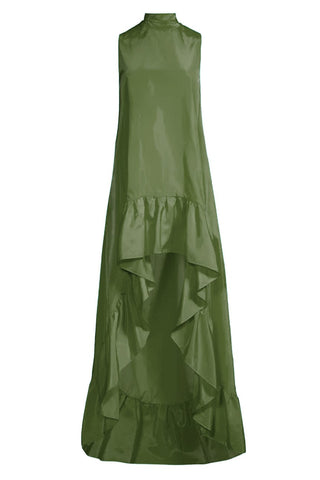 The Yolanda | Olive High-Low Maxi Gown