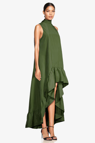 The Yolanda | Olive High-Low Maxi Gown