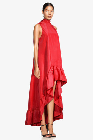 The Yolanda | Red High-Low Maxi Gown