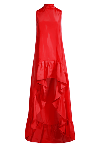 The Yolanda | Red High-Low Maxi Gown