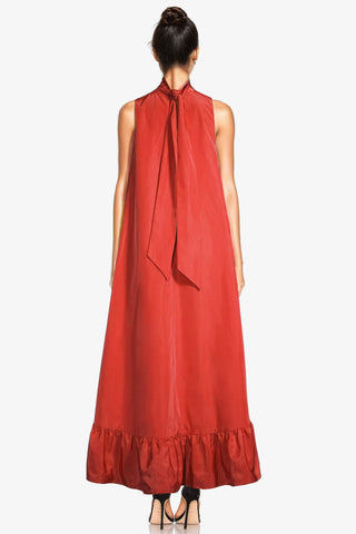 The Yolanda | Red High-Low Maxi Gown