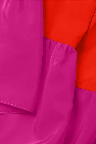 The Yolanda | Fuchsia Orange High-Low Maxi Dress