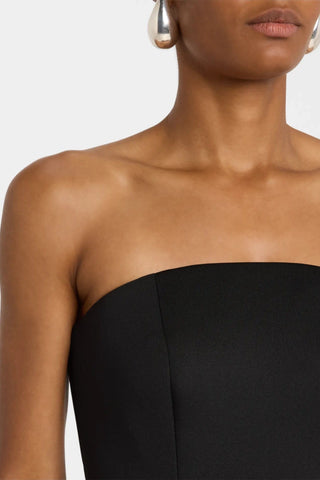The Abigail | Black Strapless Mini Cocktail Dress