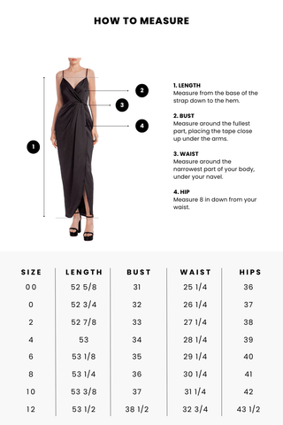 The Hayes | Black Faux Wrap Gown
