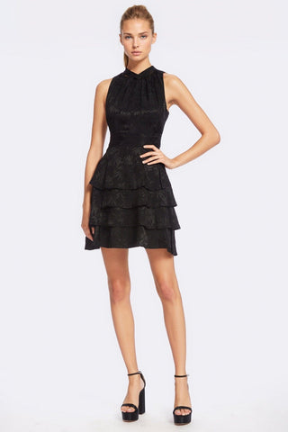 The Heidi | Black Tiered Cocktail Dress