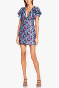 The Tiffany | Floral Jacquard Cocktail Dress