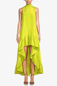 The Yolanda | Lime High-Low Maxi Gown