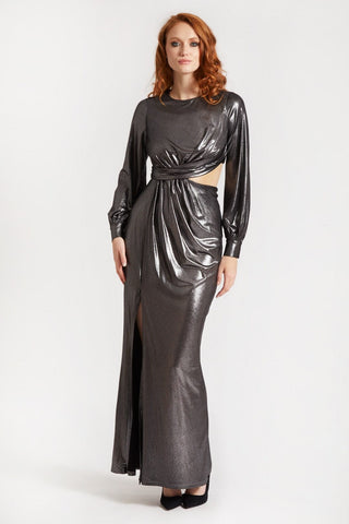 The Josephine | Silver Sleeved Gown