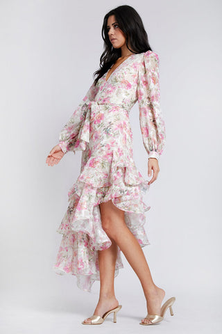 The Shaina | Floral Ruffle Dress