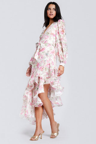 The Shaina | Floral Ruffle Dress