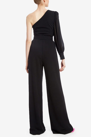 One33 SocialCold Shoulder Black Fitted Sexy Jumpsuit